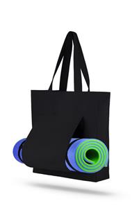 BAGAND Siyah Gabardin Pilates Çantası