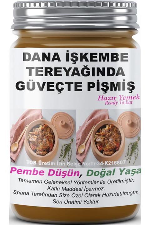 SPANA Dana Işkembe Tereyağında Güveçte Pişmiş Ev Yapımı Katkısız 330gr