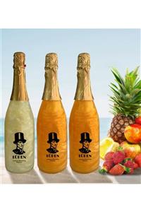 Lüpen Alkolsüz Simli Lux Gazlı İçecek Bir Ananas Ve Iki Tuttu Frutti 750 Ml 3 Adet