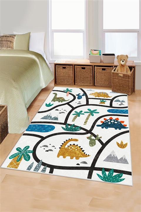 Jungle Halı Dinazorlu Jp50 Çocuk Odası Halısı