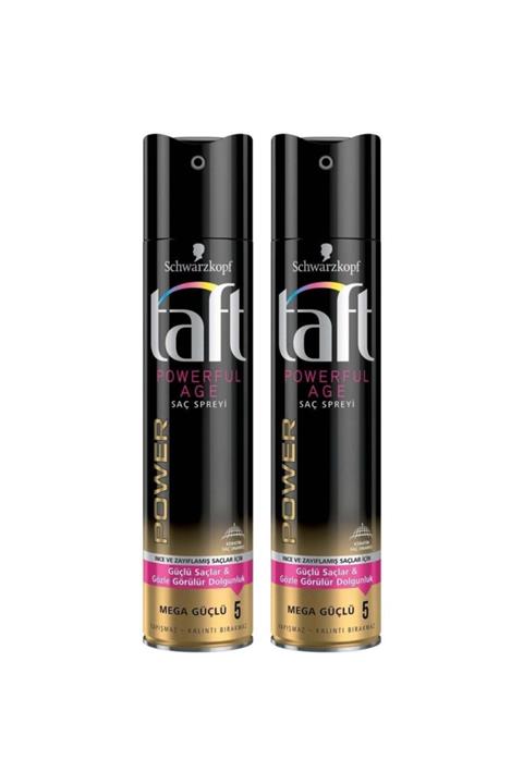 Taft Saç Spreyi Powerful Age No:5 2 Adet