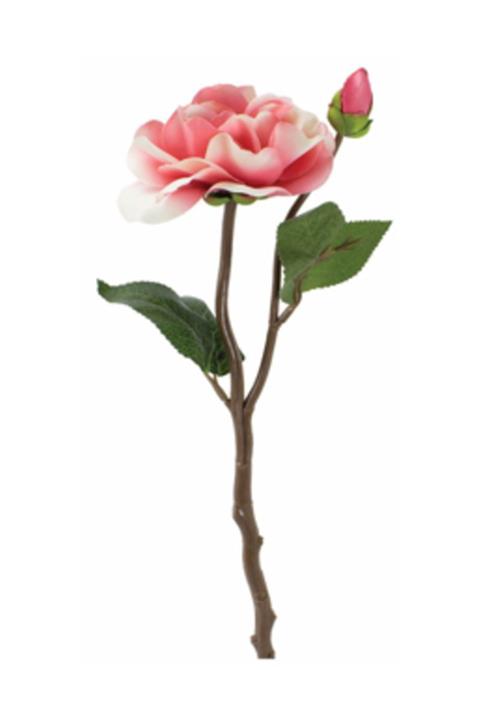 Tmall Home Design Koyu Pembe Kamelya Yapay Çiçek 36 Cm