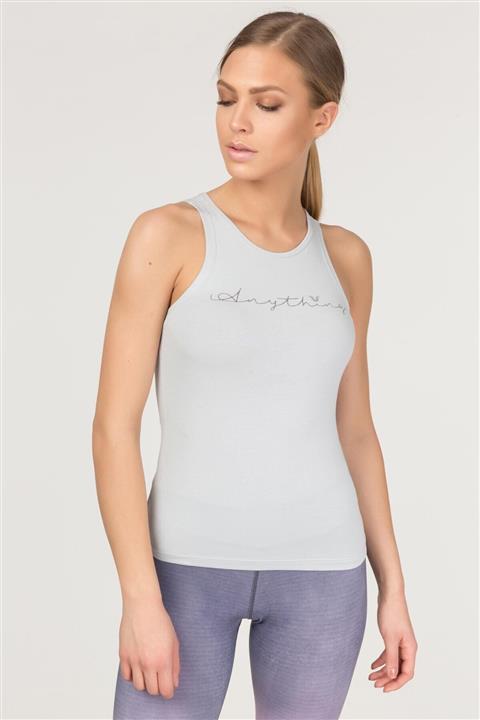 bilcee Gri Pamuklu Yoga Kadın Atleti Fs-4018