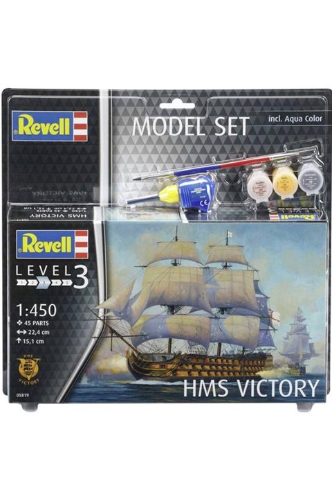 REVELL Yılın Ilk Fırsatları - 1:450 Hms Victory Model Seti 65819 - ™ Beyaz At®
