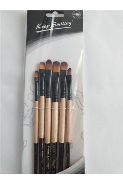 Ofigram Kedidili Yassı Akrilik Yağlı Boya Fırça Seti