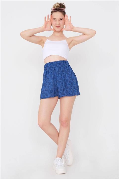 Addax Desenli Şort Etek Ş8021 - J4