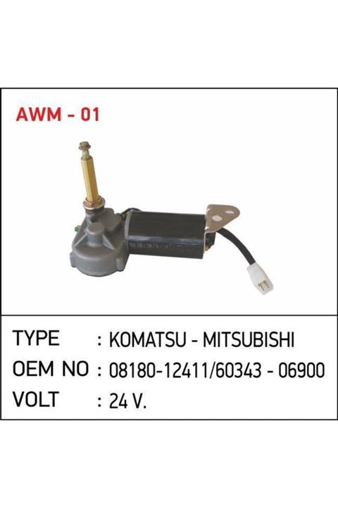 FESAN 08180-12411 24v Silgi Motoru Greyder Komatsu 60343-06900