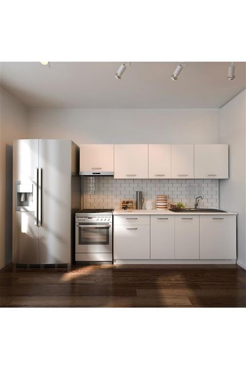 EPİCONCEPT Beyaz Nihal Hazır Mutfak Dolabı 260 cm