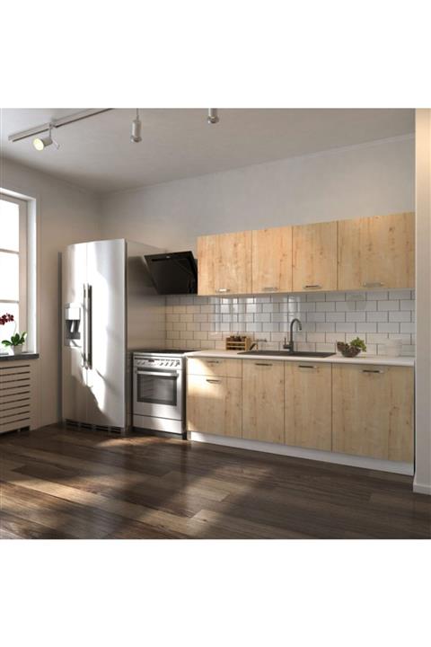 EPİCONCEPT Safir Meşe Piraye Hazır Mutfak Dolabı 200 cm