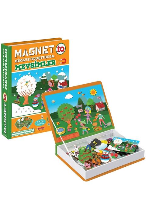 Dıy Toy/Taba Grup Marka: 1505 Dıytoy, Magnet Hikaye Oluşturma - Mevsimler / +3 Yaş Kategori: Yazı T