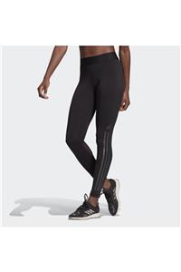 adidas Training Glam Three Stripe Leggings In Black Fs6159