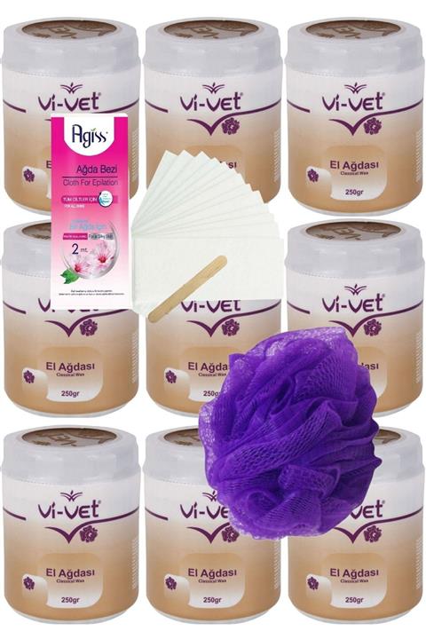 Vivet Klasik El Ağdası 250 Gr X 9'lı Set + 2mt Bez + Lif