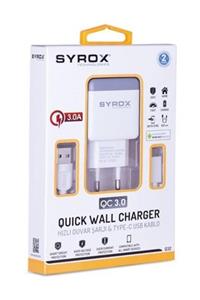 Syrox Type-c Quıck Şarj Cihazı 3.0 Amper Q32 -078