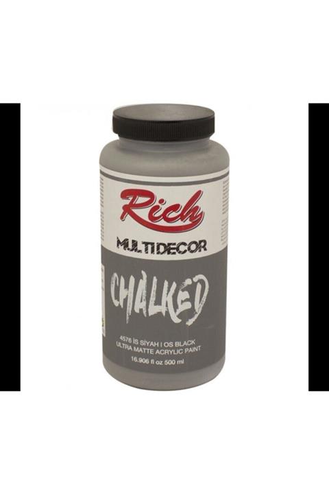 Rich Multi Decor Chalked Akrilik Boya 500 cc. 4576 İS SİYAHI