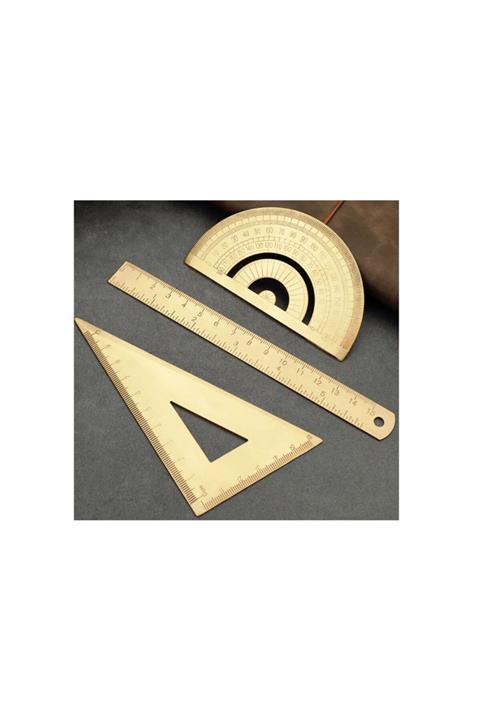 VOX Minimalist - Pirinç Cetvel Seti 3 Parça