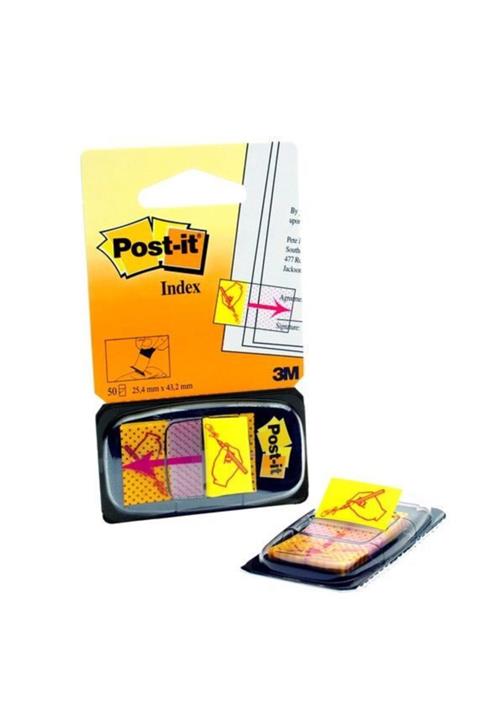 Postit 680-31 Index- Işaret Bandı, Imza Sembollü, 50 Yaprak