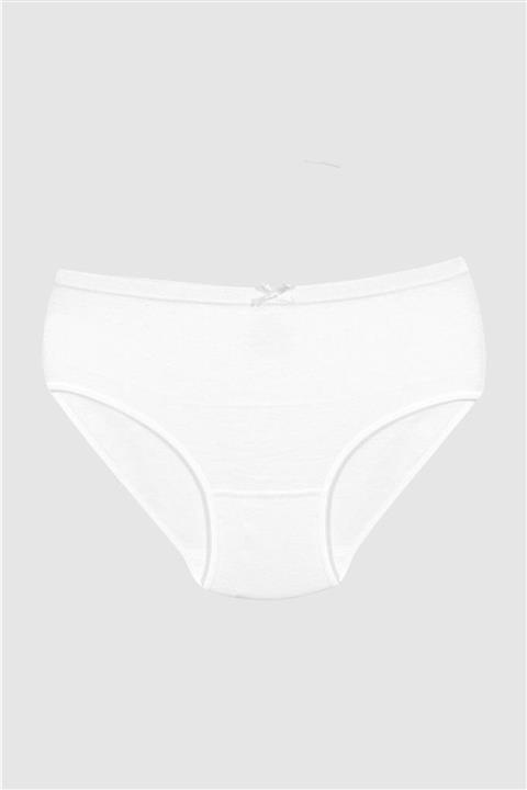 Almila (6 Lı) Beyaz Ribana Bato Kadın Slip Külot 2019