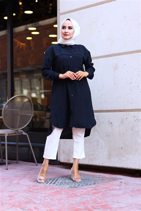 VESMODA 1564 Robadan Katlamalı Gömlek