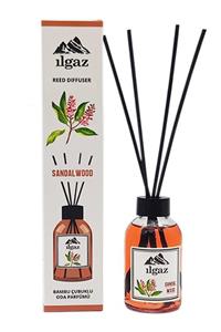 ILGAZ Sandal Oda Kokusu 110 Ml Dinlendirici Sandal Ağacı Ev Parfümü Bambu Çubuklu Sandal Wood Ortam Kokusu