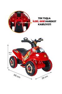 UJ Toys Müzikli Ve Led Işıklı Karınca Akülü Atv 6v-kırmızı