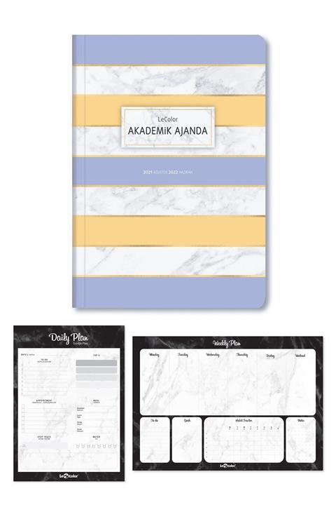 Le Color Akademik Ajanda 21/22 Ve Planyacı Set Sarı