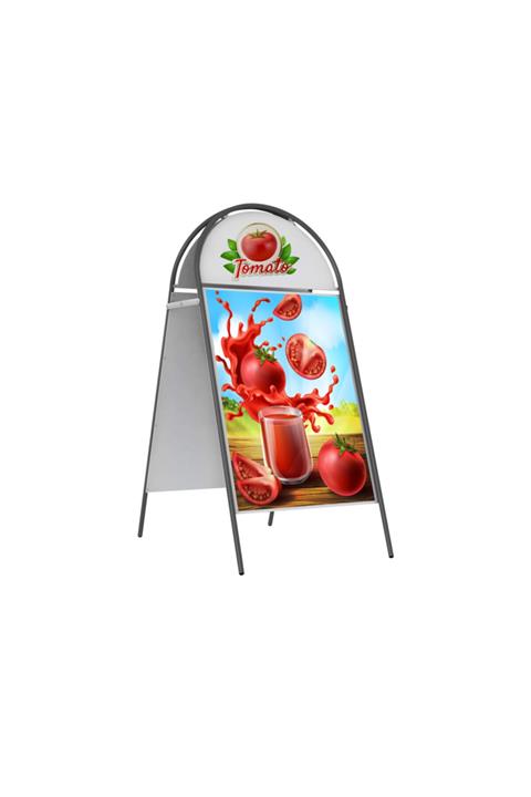 Ores Eğimli Demir A Pano Manyetik / Siyah 594×841 Mm