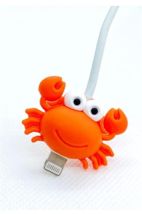 VY Aksesuar Sevimli Silikon Kablo Koruyucu - Iphone Usb Veri Kablosu Için Organizatör 1 Adet