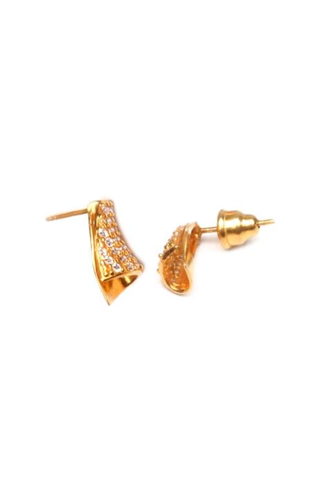 Cebeci 22 Ayar Geometrik Küpe