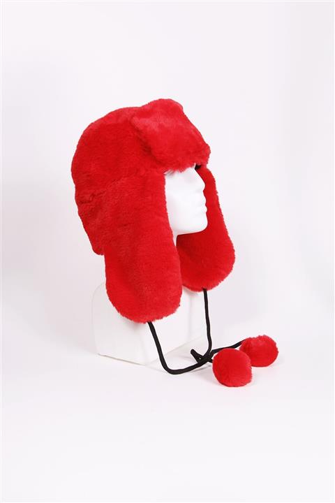 Kapin Kadın  Peluş Suni Kürk Şapka