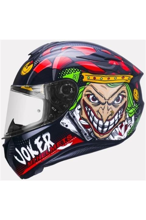 MT Targo Joker A1 Gloss Black Şeffaf Camlı Motosiklet Kask