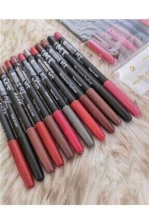 Makeuptime Kadın 12'li Dudak Kalemi Seti
