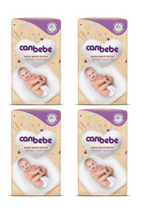 Canbebe Bebek Bakım Örtüsü 60x60 4x10 Adet