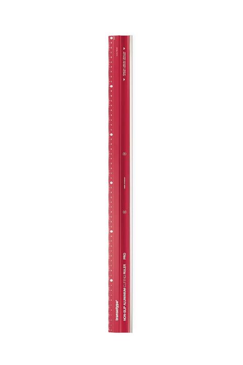Transotype Alüminyum Kaymaz Tabanlı Kesim Cetveli Pro 60 Cm