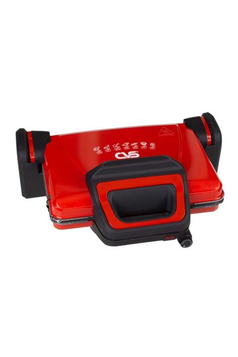 CVS Kırmızı Toastarmax Granit Plakalı Tost Makinesi Dn2202