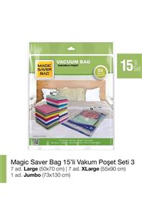 Magic Saver Bag 15’li  Vakumlu Poşet Set-3