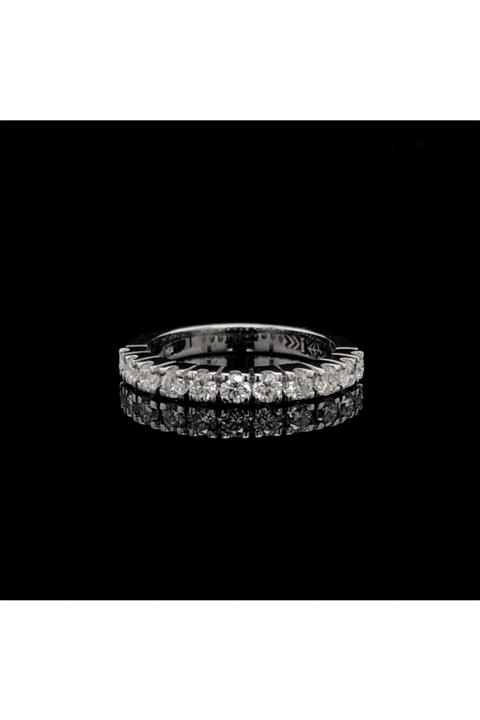 Kirkor Kevork Kara Pırlanta Yarım Tur Yüzük 4.37 gr Gvs 0.60ct 18k