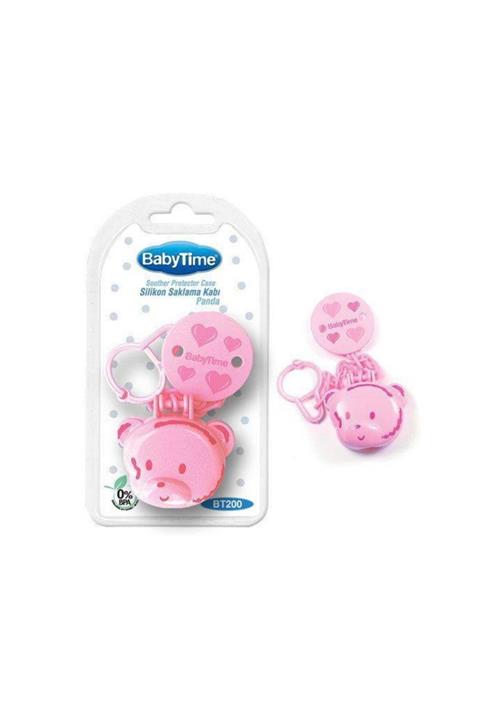 Babytime Pembe Silikon Saklama Kabı -