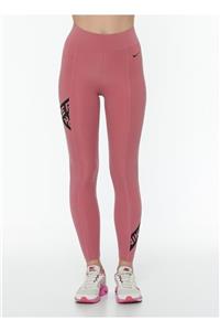 Nike Pro 7/8 Graphic Leggings Kadın Tayt - Pembe