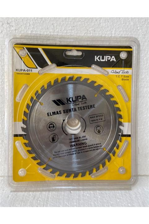 Kupa Daire Elmas Sunta Testere 40 Diş 190 Mm