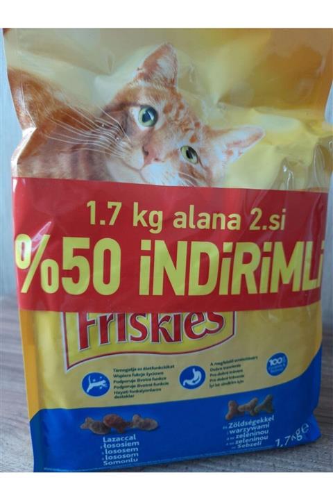 Friskies Kedi Maması 2x1,7 Kg Somonlu Ve Sebzeli