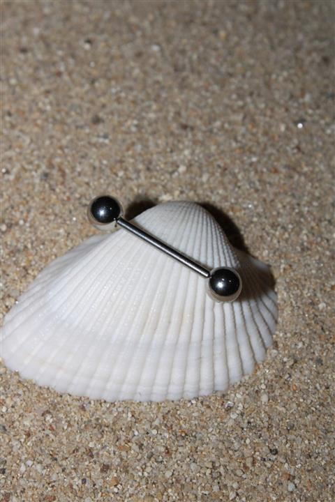 NOBLE GETTO Dil Piercing Cerrahi Çelik Silver Renk