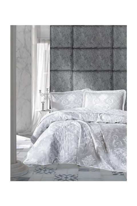 Clasy Tek Kişilik Ranforce Yatak Örtüsü Alone Gri