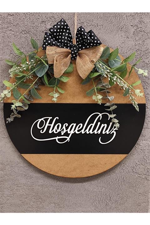 Pleksivent Tasarım Kesim Hoş Geldiniz Kapı Süsü