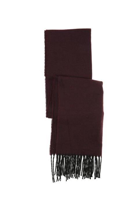 Fonem Püsküllü Düz Desenli Bordo Erkek Atkı