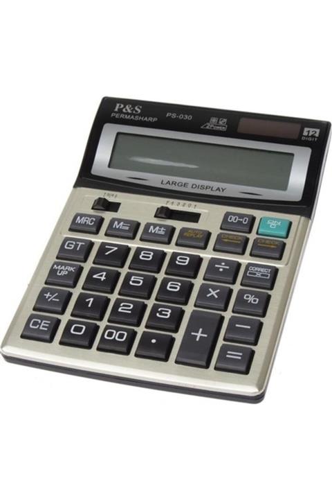 Mbois Permasharp Digital Masaüstü Hesap Makinesi Ps 031