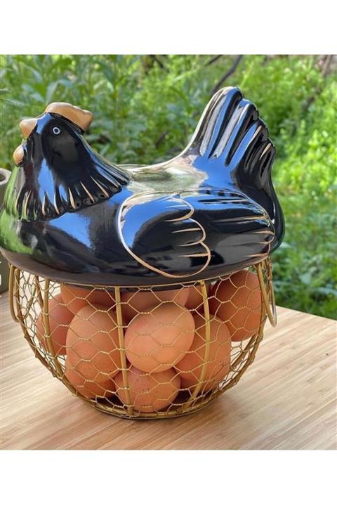 AROW Dubai Dekoratif Yumurta Sepeti Siyah