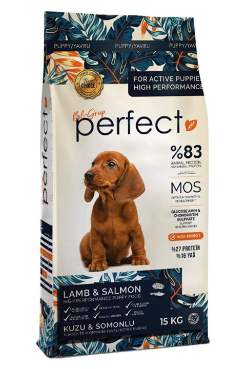 PERFECT (27/16) Kuzulu Ve Somonlu Yavru Köpek Maması 15 Kg