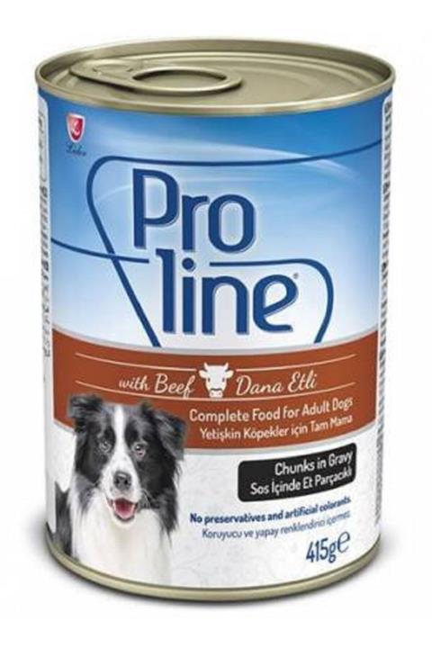 Pro Line Proline Köpek Konserve Dana Etli Sos Içinde 415 Gr_6 Adet