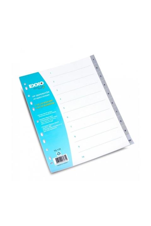 Exxo Ts-110 Seperatör Gri 1-10 Sayı