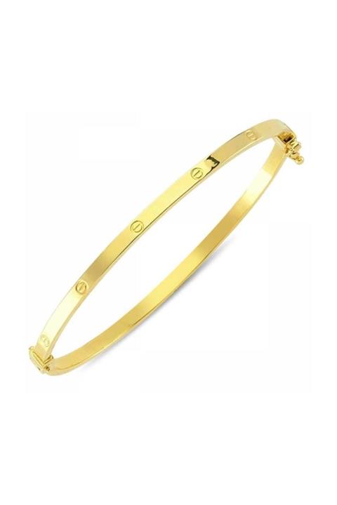 Sembol Gold Altın Taşsız Kelepçe